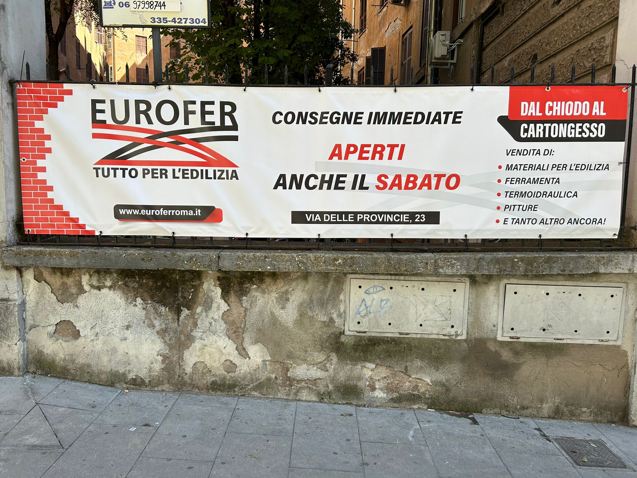 Eurofer a Viale delle Provincie. Smorzo a Roma Est Nomentano